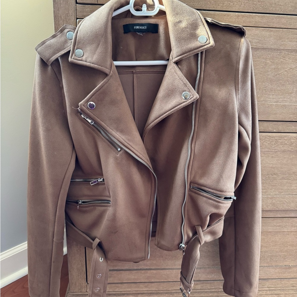 Forever 21 Brown Faux Suede Jacket